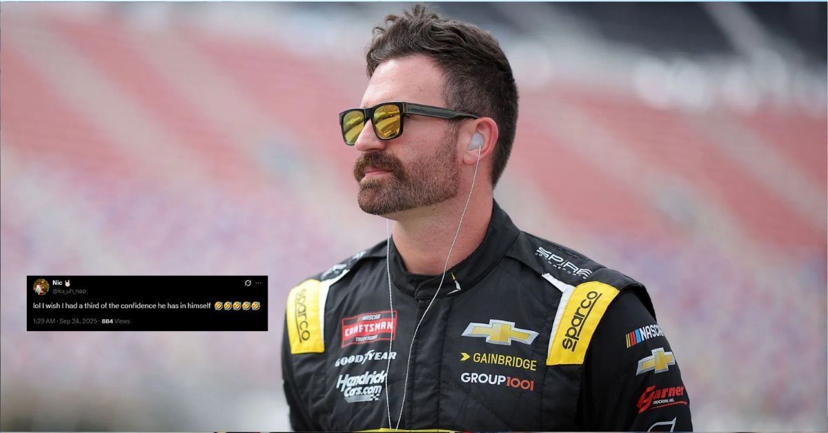 Corey LaJoie faced backlash on his Turck Series remark (Source: Getty and Tweet:@ku_uh_nap)