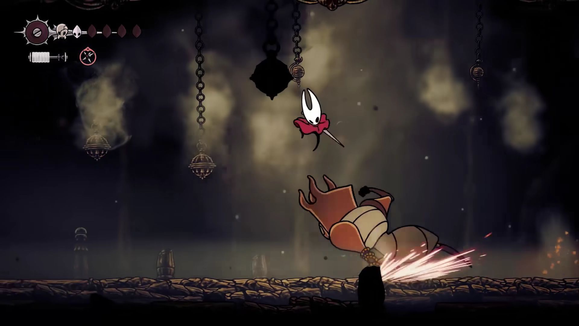 Hollow Knight Silksong beginner&#039;s guide: Practice simple hit-and-run tactics (Image via Team Cherry)