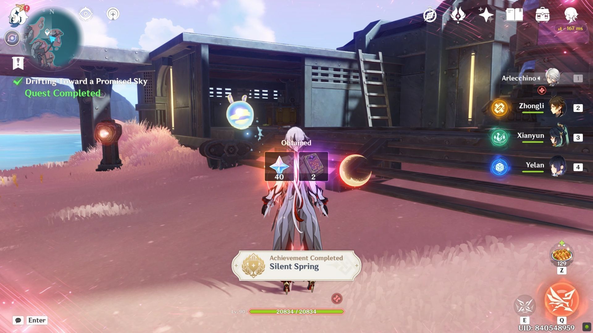 Drifting Toward a Promised Sky quest reward (Image via HoYoverse)