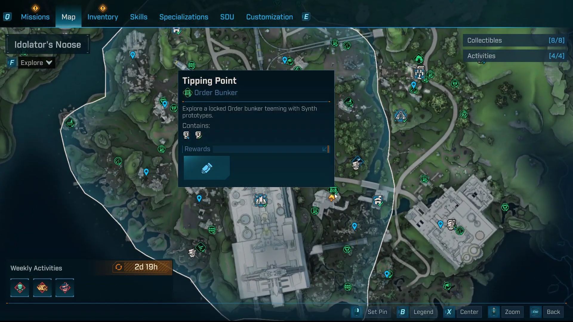 Location of Order Bunker Tipping Point in Idolator&#039;s Noose (Image via Youtube/@WoWQuest)
