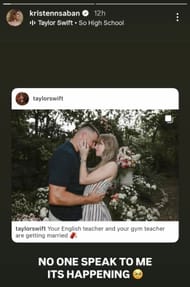 @kristennsaban's IG story