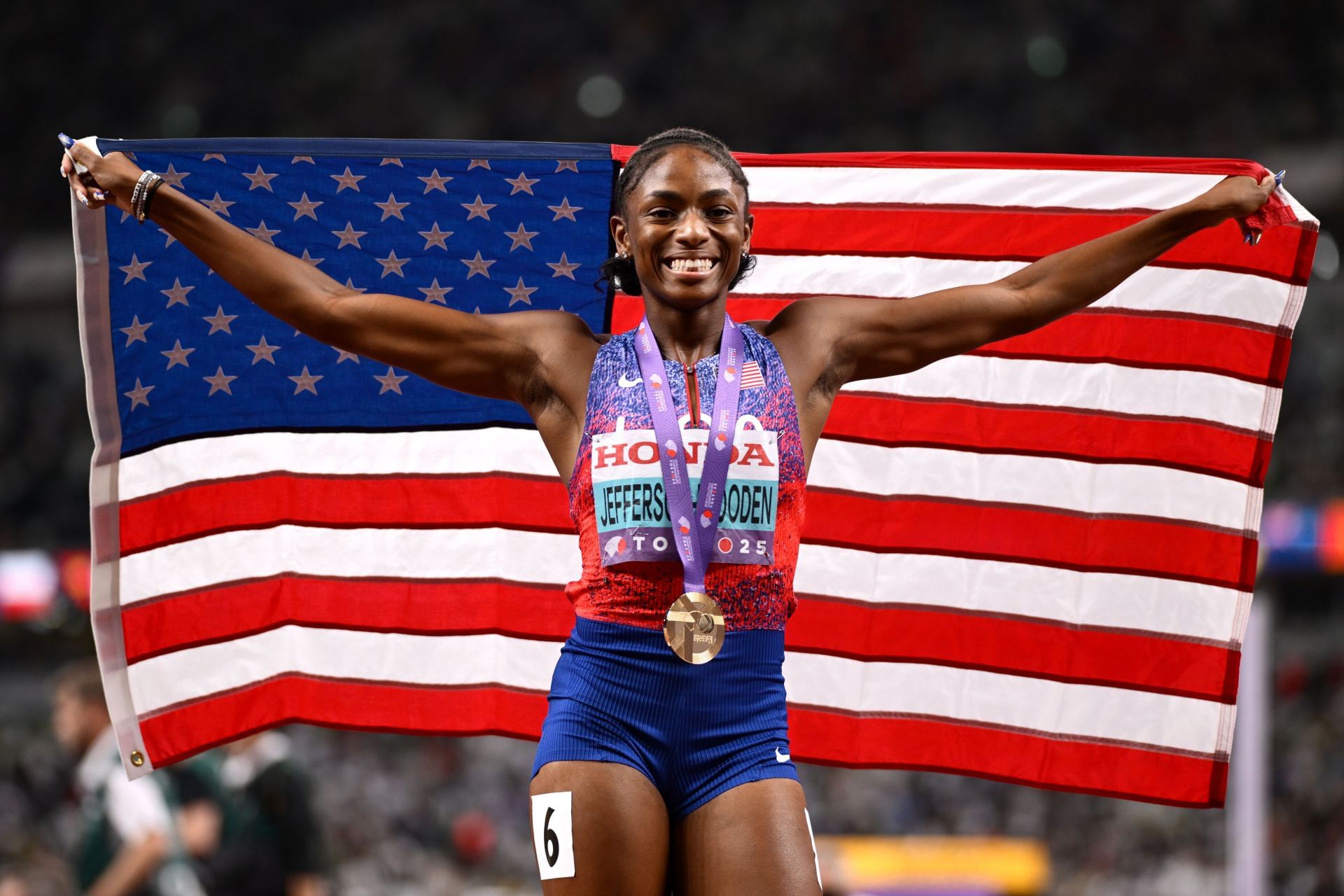 Melissa Jefferson-Wooden at the World Athletics Championships Tokyo 2025 - Source: Getty