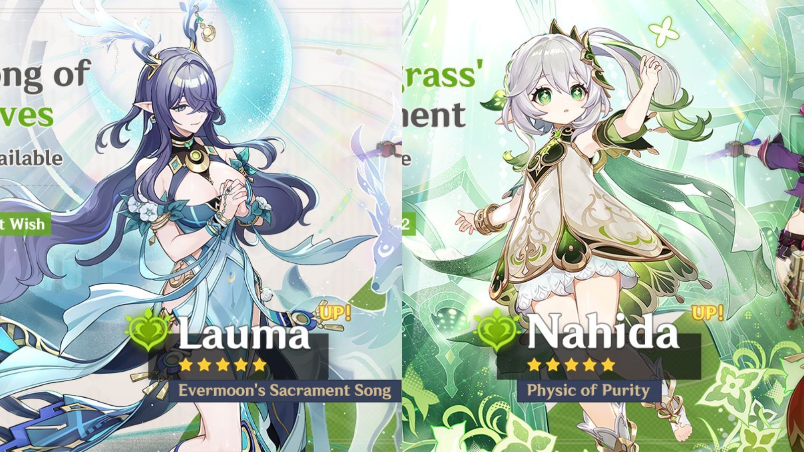 Phase 1 character banners for Luna I version (Image via HoYoverse)