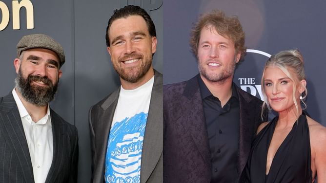Matthew Stafford’s wife Kelly sheds light on close bond with Jason and Travis Kelce