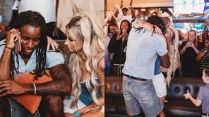 Savion Williams rates wife Jorden Lee's custom denim frock for Cowboys vs. Packers Week 4 clash