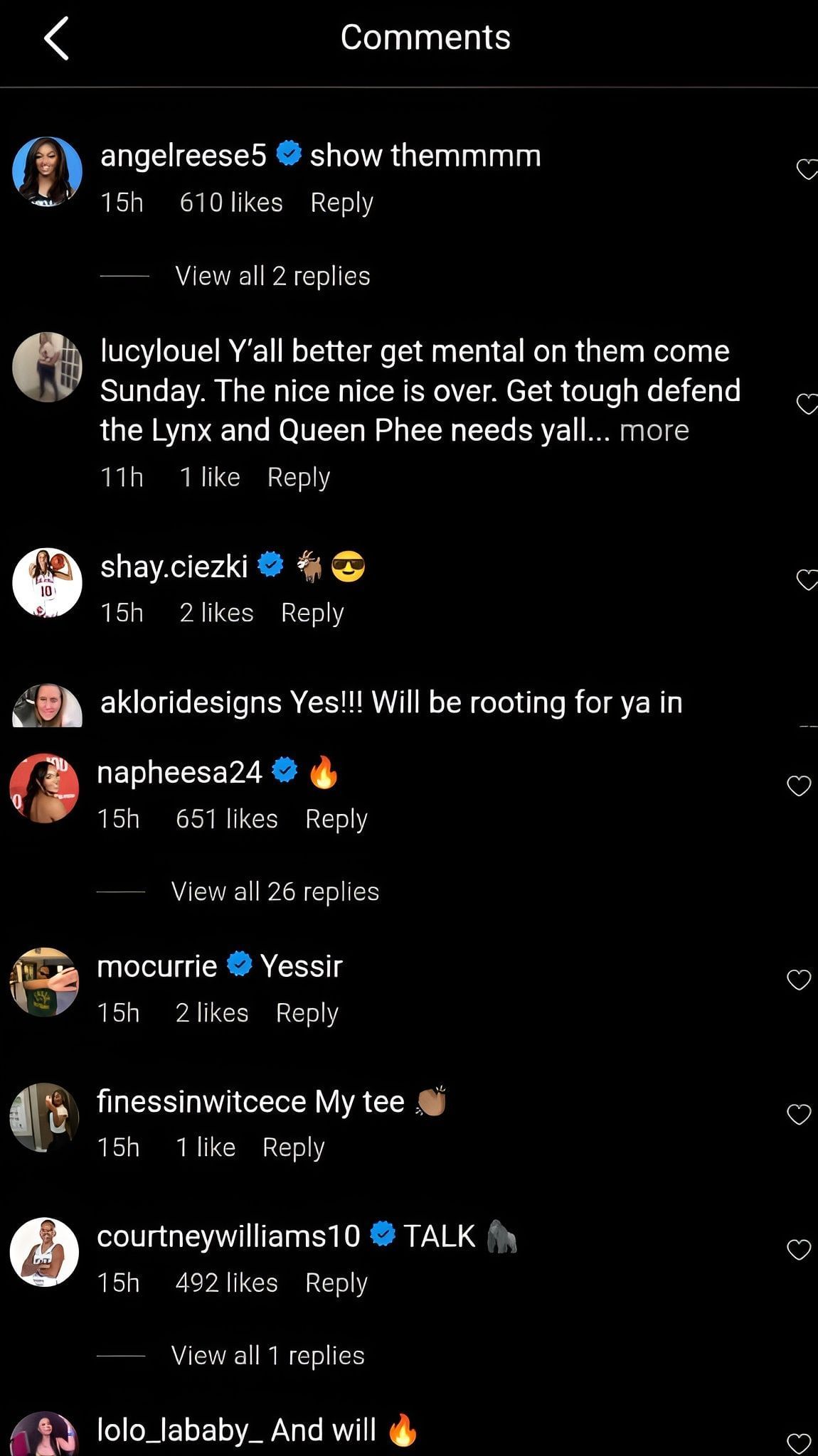 Comments on the post