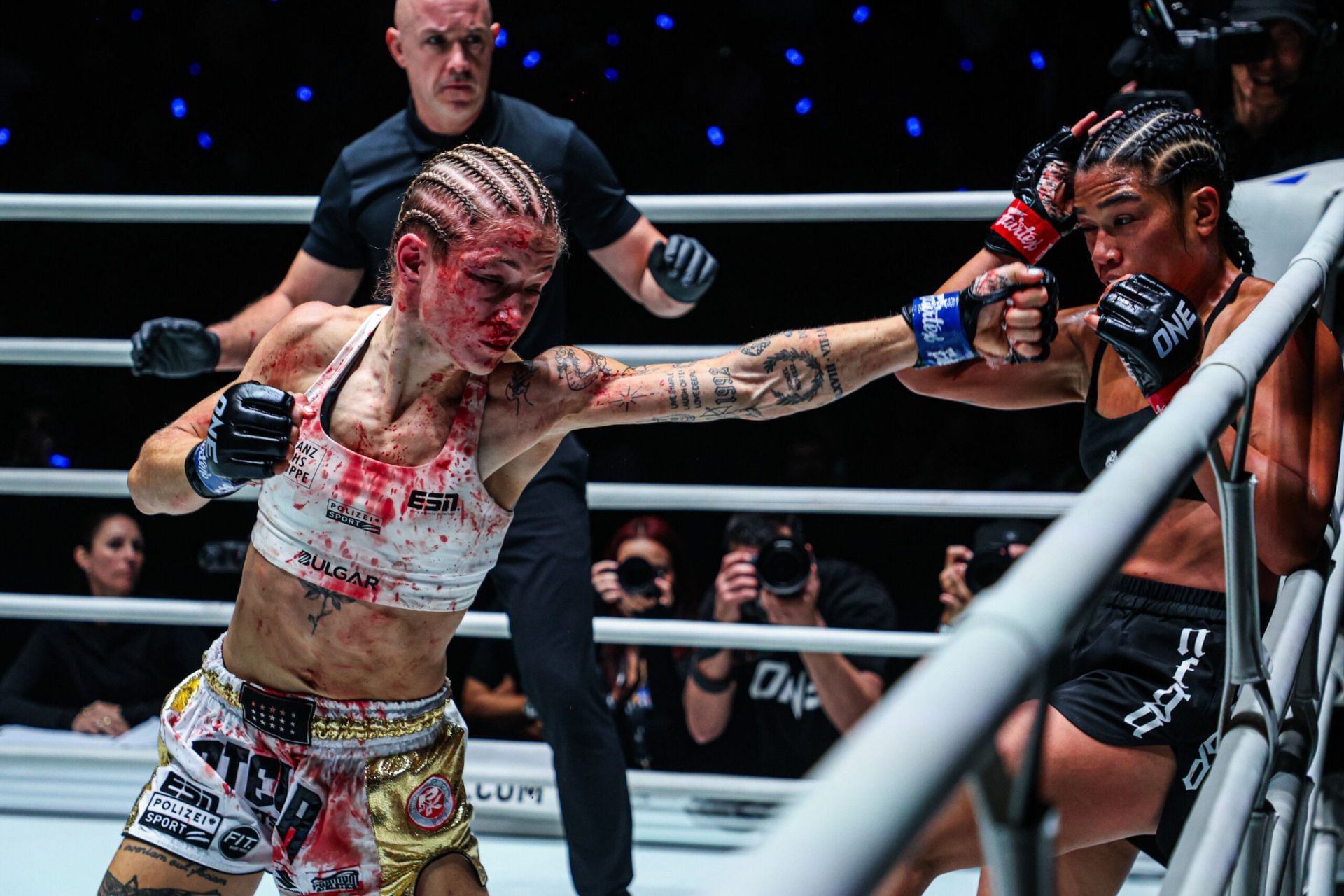 Stella Hemetsberger (L) vs Jackie Buntan | Photo by ONE Championship