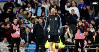 Lionel Messi left in tears as La Albiceleste supporters chant his name in his last official game for Argentina in the country