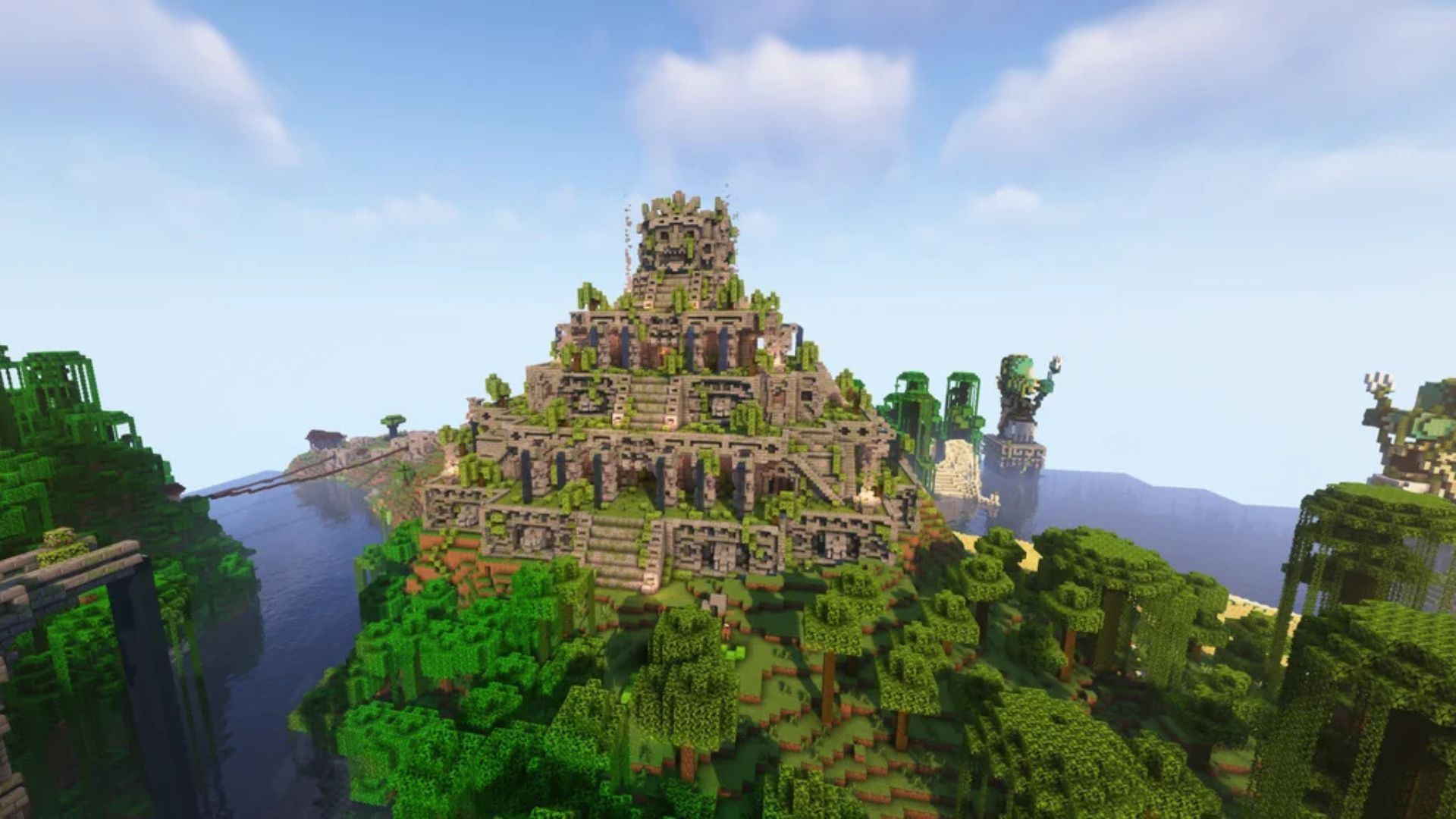A Minecraft player made a detailed Aztec city build 