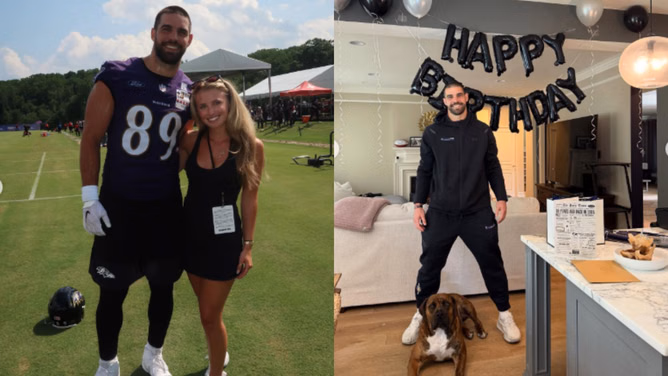 Mark Andrews' GF Elena Yates shares heartfelt message wishing Ravens TE on special day with sweet throwback snaps