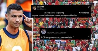 “Slower than the 40-year-old” - Fans furious with 31-year-old starting in attack with Cristiano Ronaldo in Portugal line-up vs Hungary