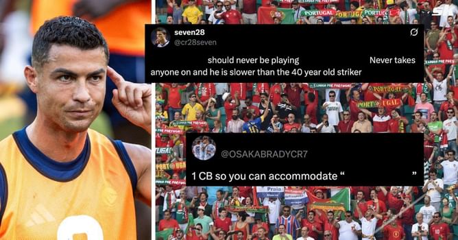 “Slower than the 40-year-old” - Fans furious with 31-year-old starting in attack with Cristiano Ronaldo in Portugal line-up vs Hungary