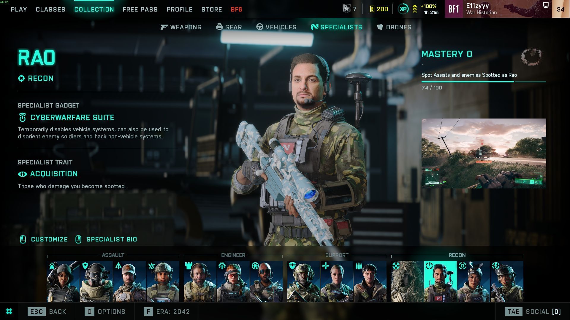 Rao in Battlefield 2042 (Image via SK Gaming || EA)