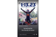 Damon Hill reacts to Max Verstappen's Monza record (@96f1champ on Instagram)