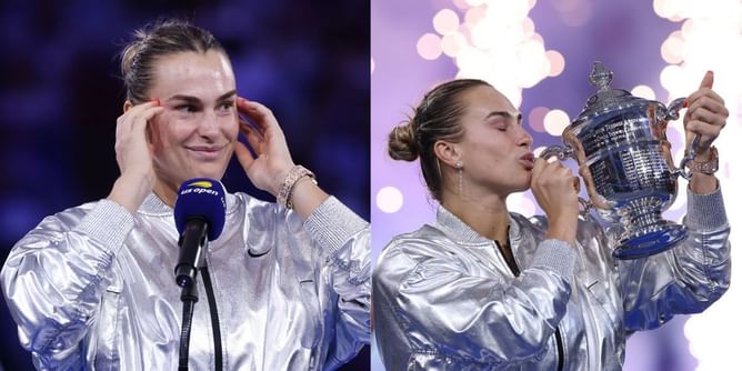 "Wait, wait... I am not done" - Aryna Sabalenka left red-faced at US Open presentation ceremony in bizarre Mary Carillo interview