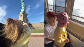 Mika Zibanejad's wife Irma gushes over two year-old daughter Ella's first visit to see the Statue of Liberty