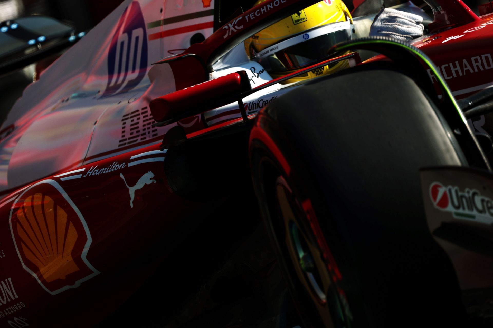 Ferrari&#039;s Lewis Hamilton during qualifying for the 2025 F1 Grand Prix of Italy - Source: Getty