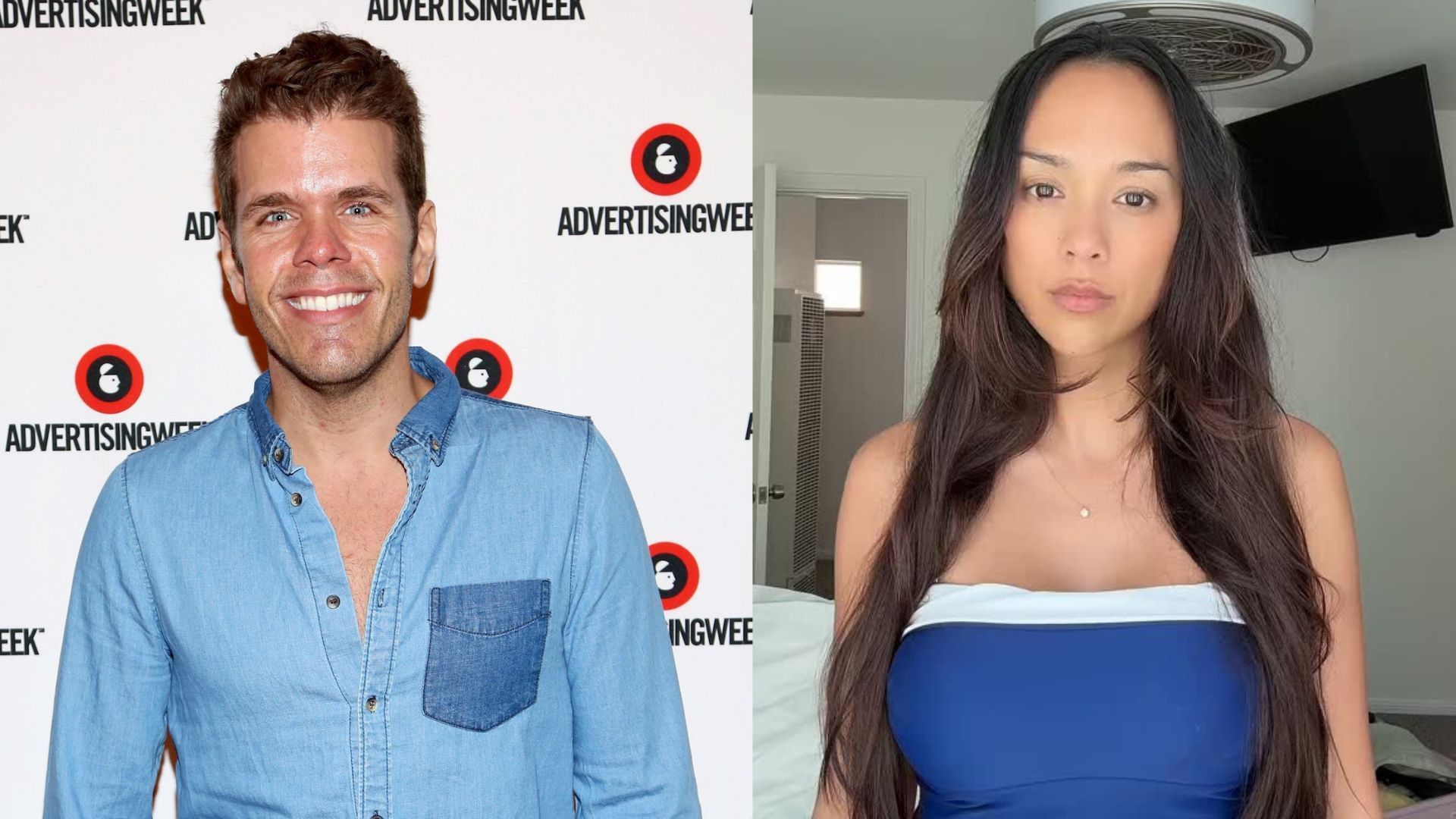 From L to R: Perez Hilton and Kat Clark (Image via Getty Images and Instagram/@kat_clark) 
