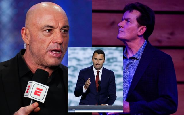 No one deserves this, folks" - Joe Rogan and Charlie Sheen react to the  Charlie Kirk shooting incident on JRE podcast