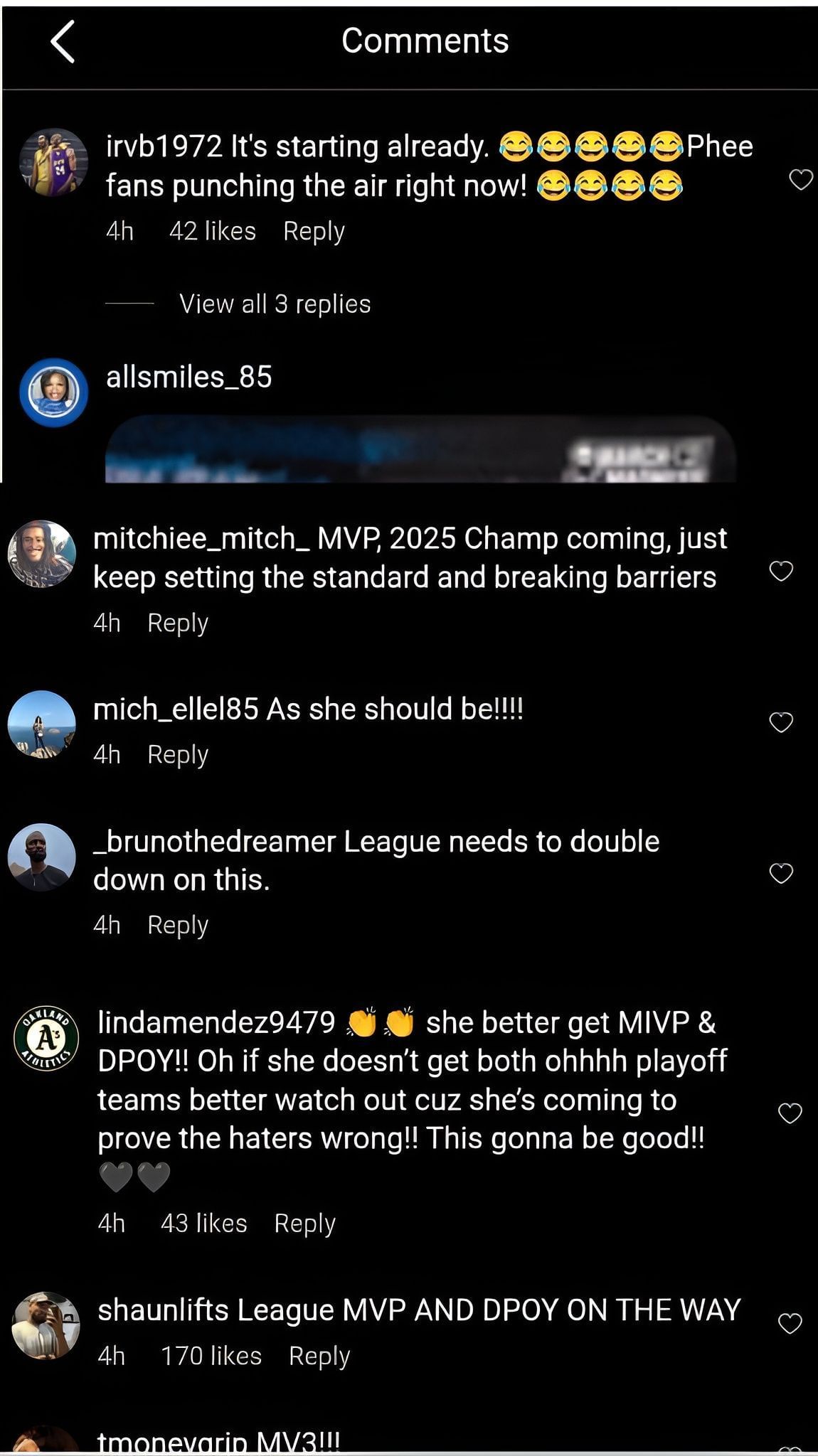 Comments on the post