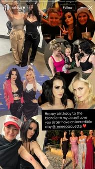 Screengrab of Saraya's Instagram Story (source: The former Paige's Instagram Account)