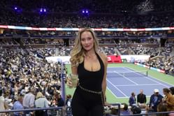 Paige Spiranac styles in chrome snakeskin print top as she promotes Grass League summer event
