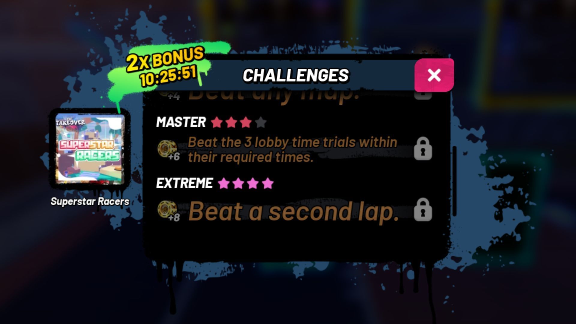 Finish the challenges to earn Solo Creds and badges (Image via Roblox)