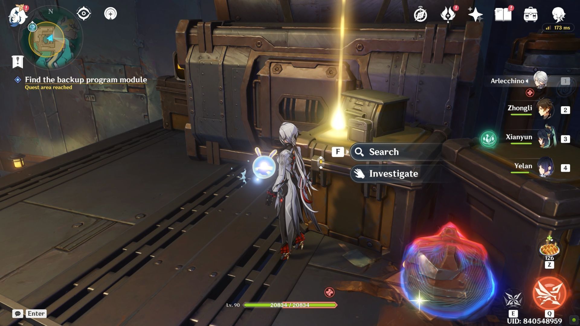Collect the backup program module (Image via HoYoverse)