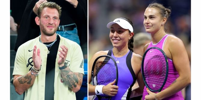 Aryna Sabalenka's boyfriend Georgios adorably hypes up Belarusian after she beats Jessica Pegula to reach US Open final