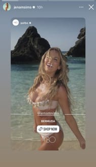 Still taken from Sims’ Instagram Story _ Image Source: Instagram/@jenamsims