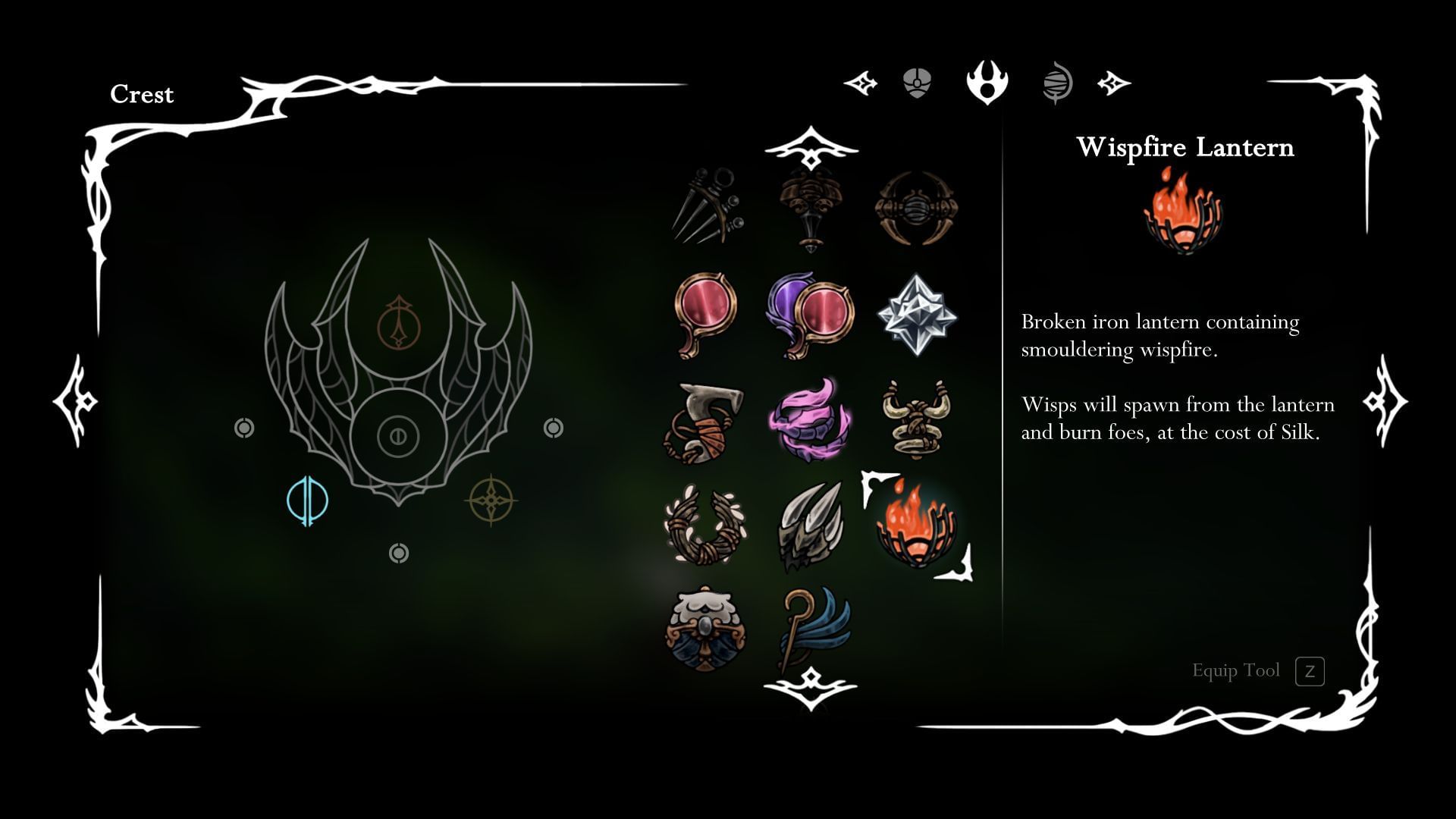 Wispfire Lantern in Silksong (Image via Sportskeeda Gaming || Team Cherry)