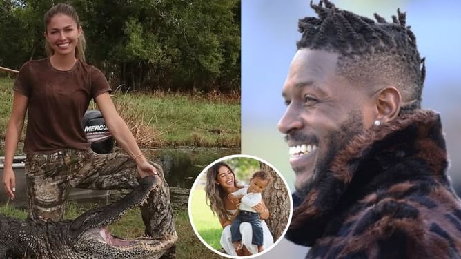 "Hunting alligators is necessary" - Antonio Brown’s baby's mother Cydney defends killing 10’5 reptile amid backlash for showing off dead creature