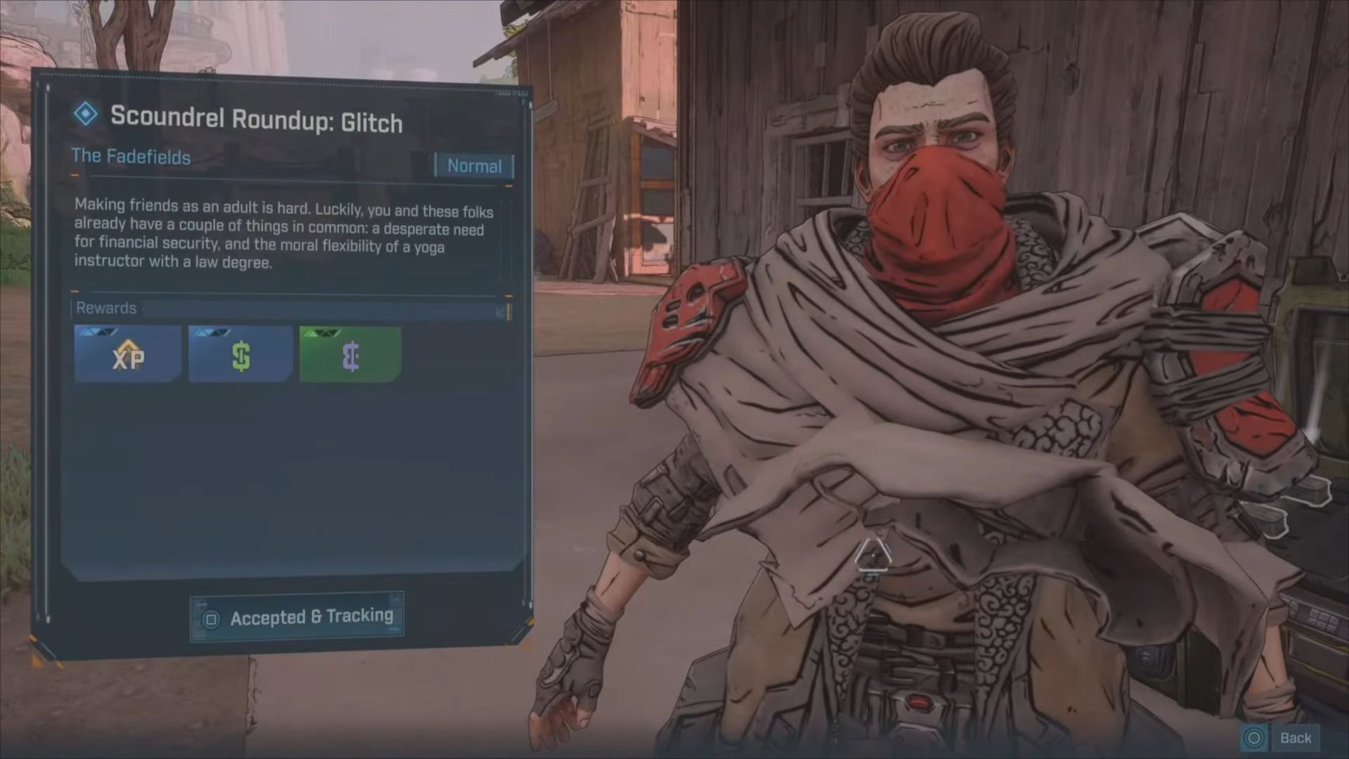 Pick up the Side Mission from Shim at The Launchpad (Image via 2K | YouTube/Dan The Delight)