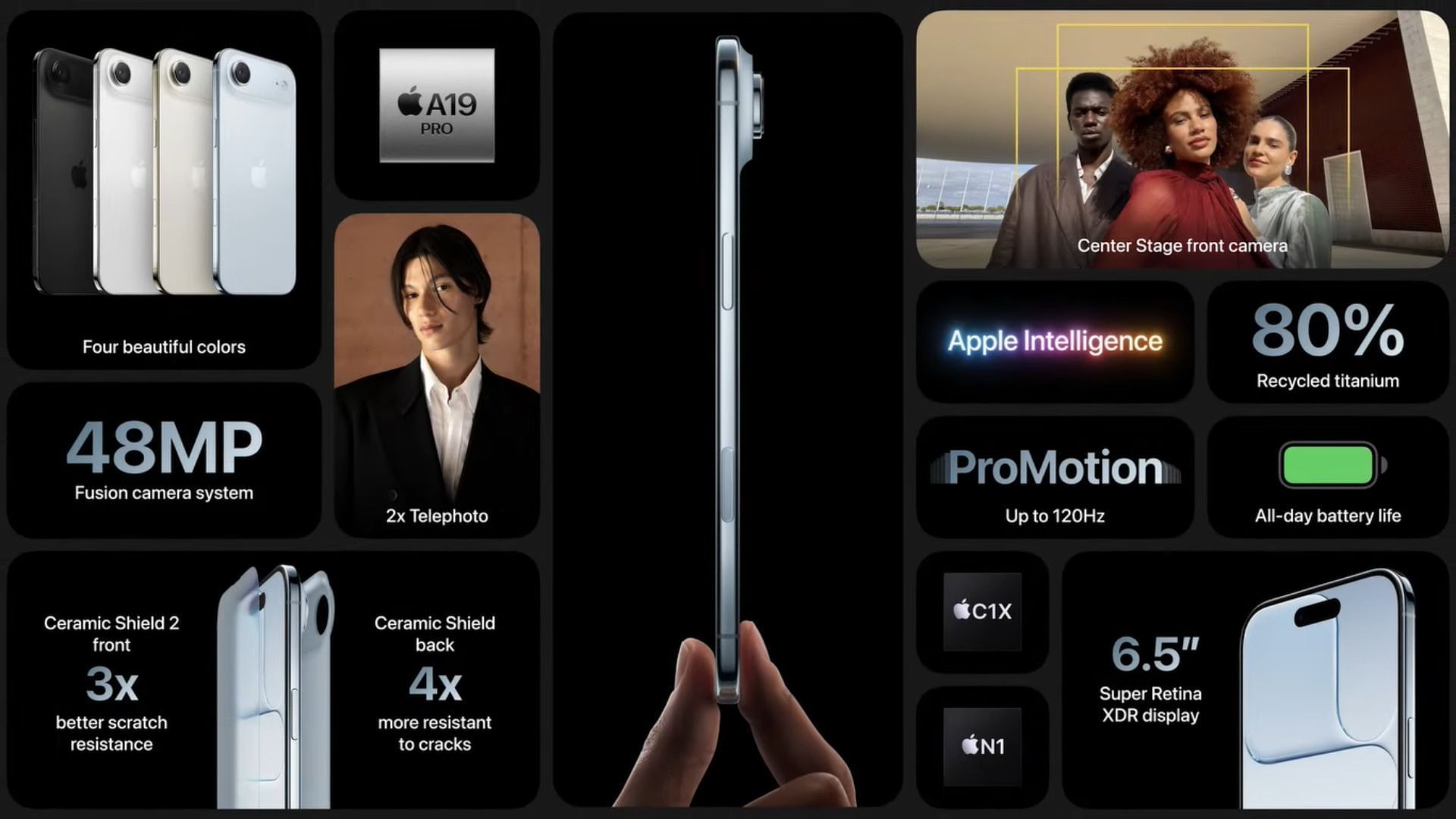 Apple iPhone 17 Air&#039;s features in a nutshell (Image via Apple)