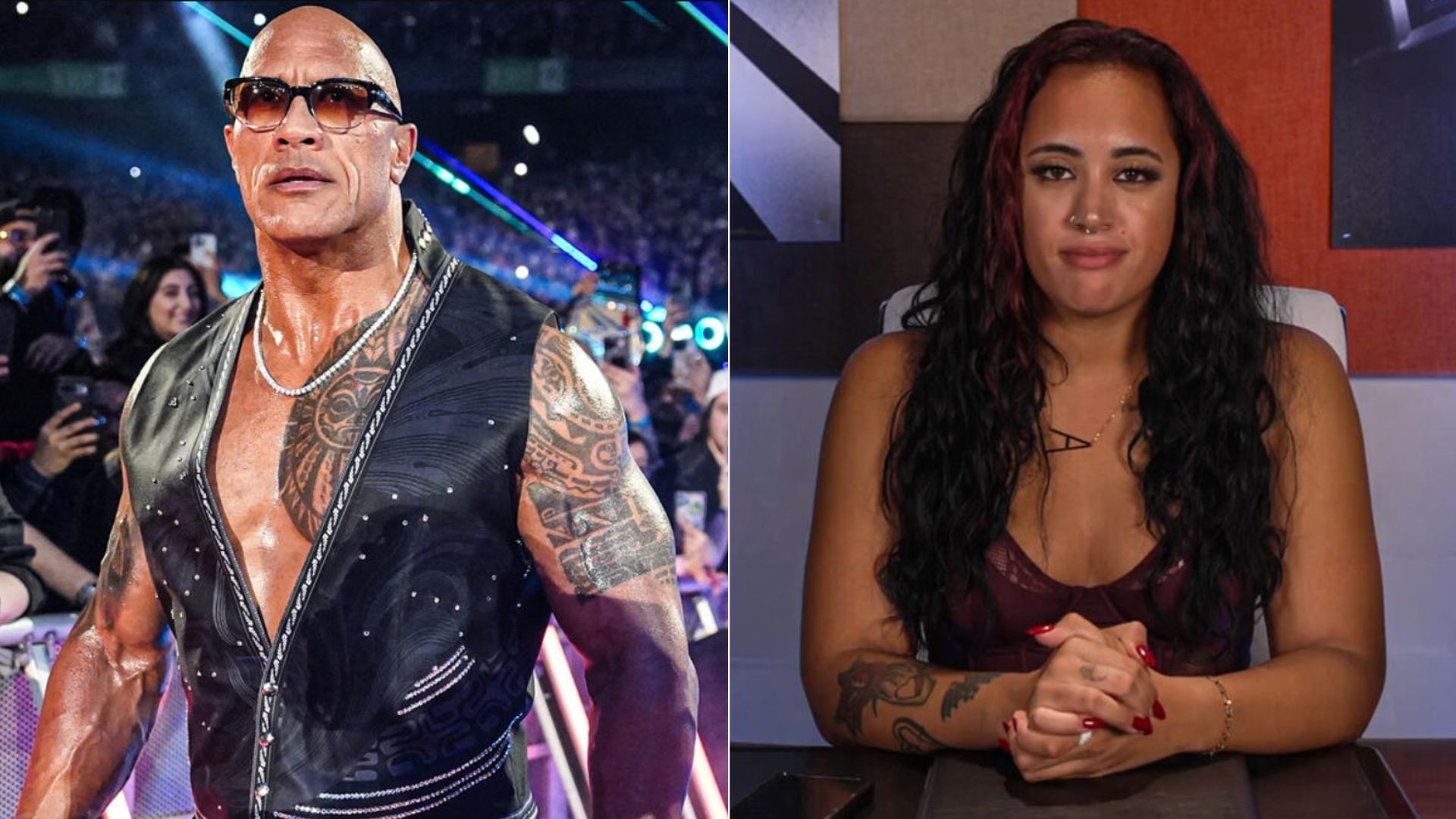 The Rock (left) and Ava [Pictures Courtesy: WWE.com]