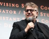 Guillermo del Toro speaks onstage during Netflix's "Frankenstein" North American premiere (Photo by Tommaso Boddi/Getty Images for Netflix)