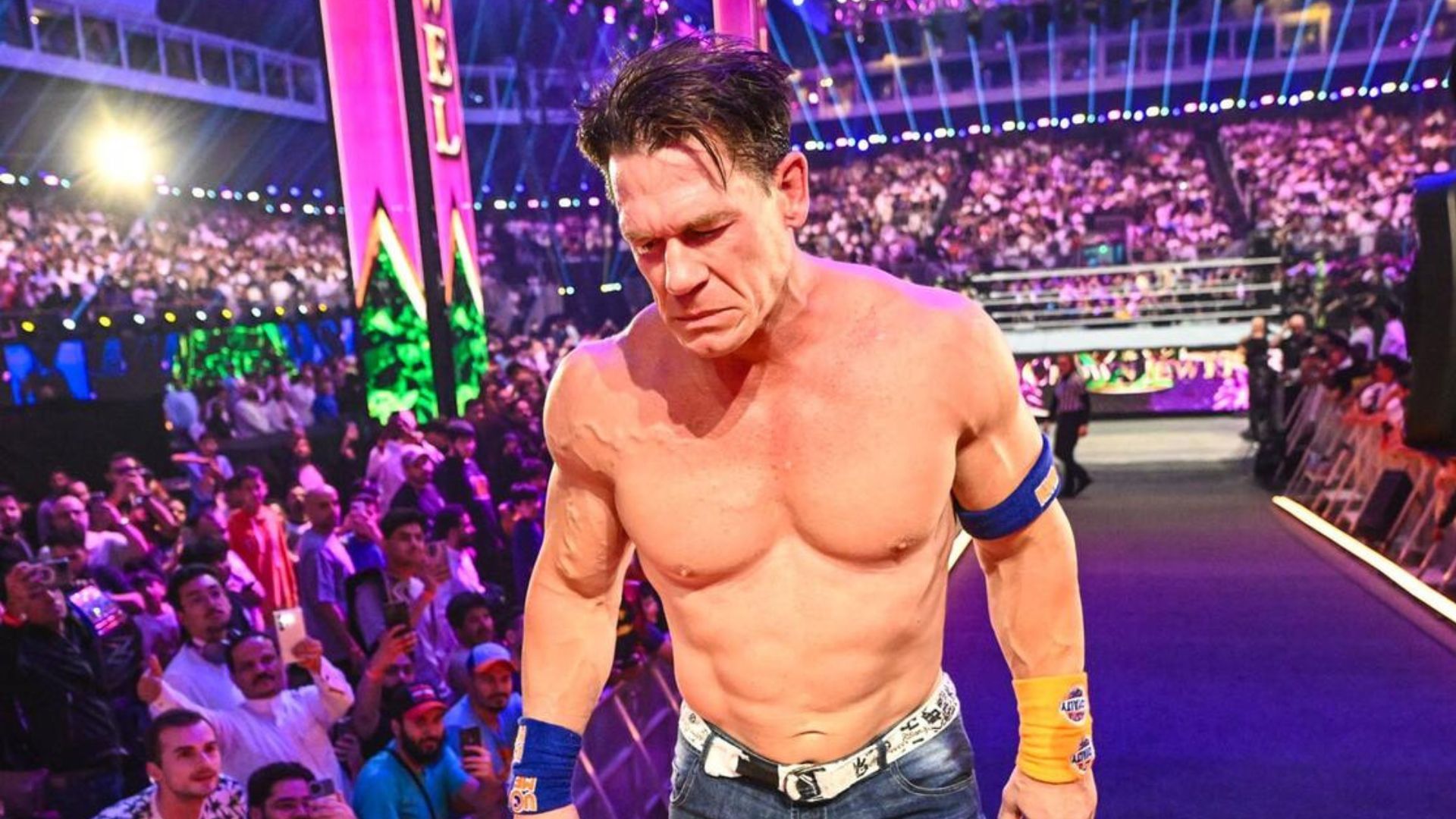 John Cena at Crown Jewel 2023! [Image credit: WWE.com]