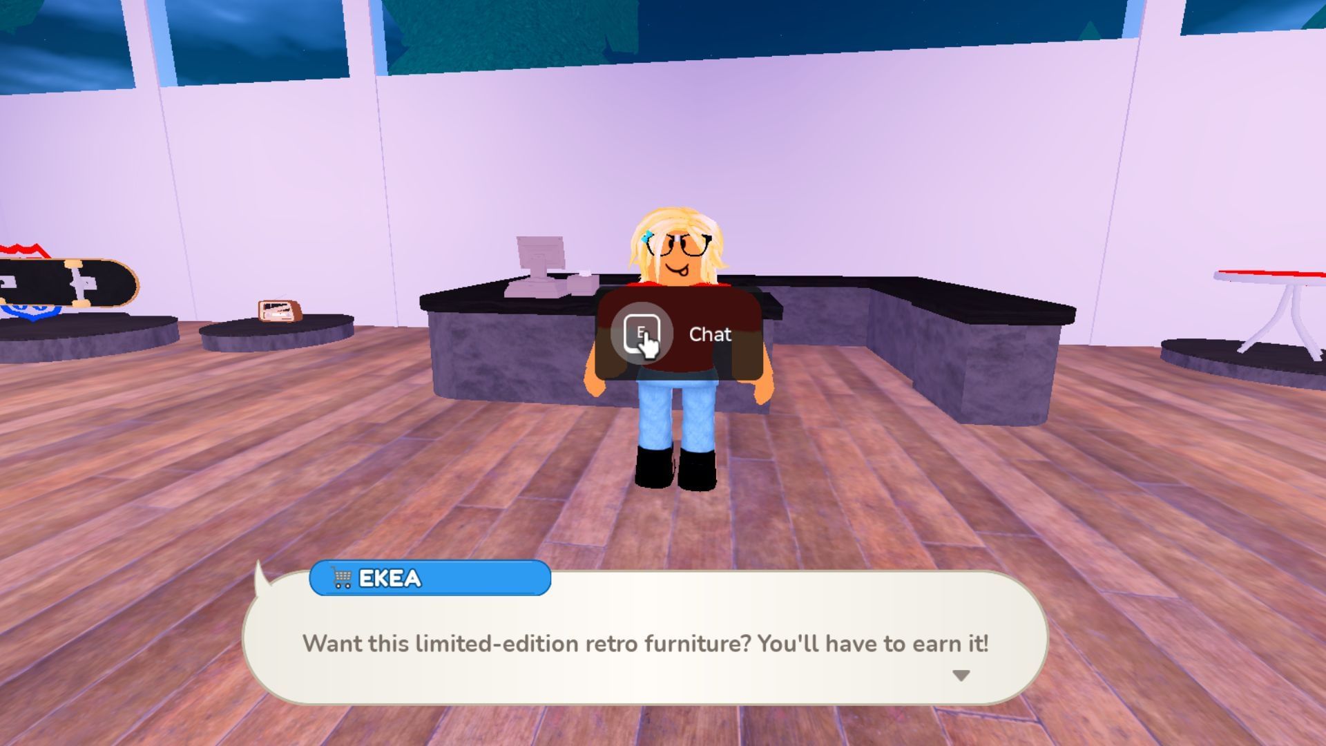 You can purchase items from EKEA with Coupons or Diamonds (Image via Roblox)