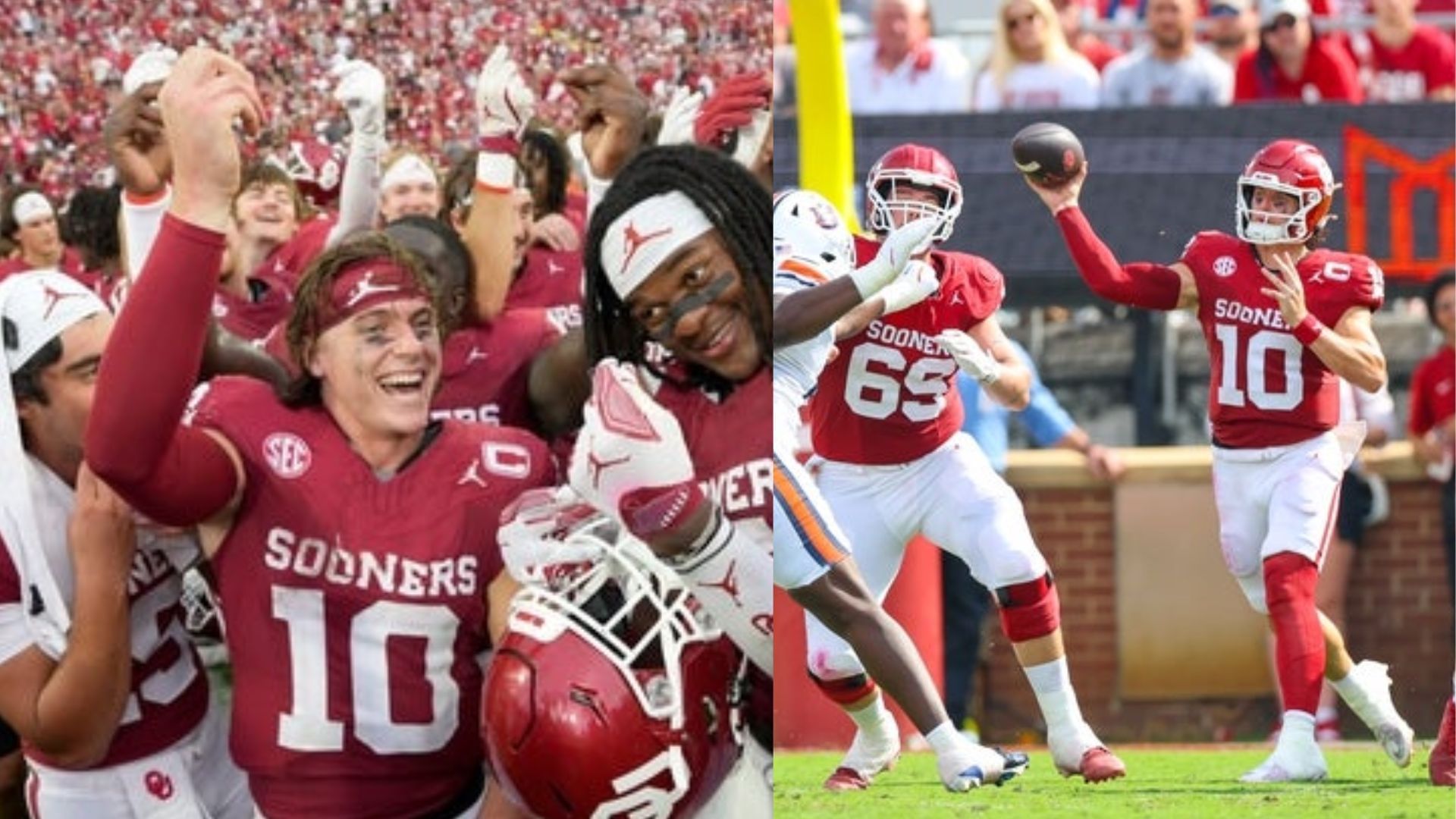 Oklahoma QB John Mateer (Image Source: IMAGN)