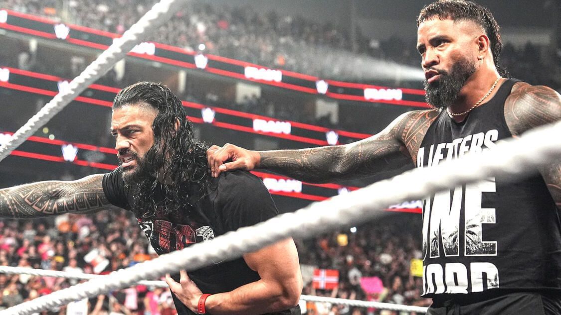 Roman Reigns and Jey Uso on RAW. [Image credits: wwe.com]
