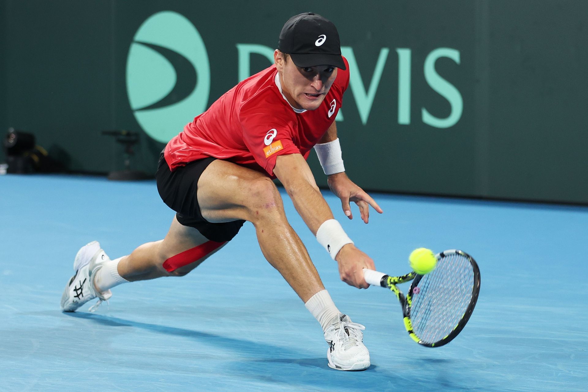Collignon at the Australia v Belgium - 2025 Davis Cup Qualifiers Second Round: Day 2 - Source: Getty