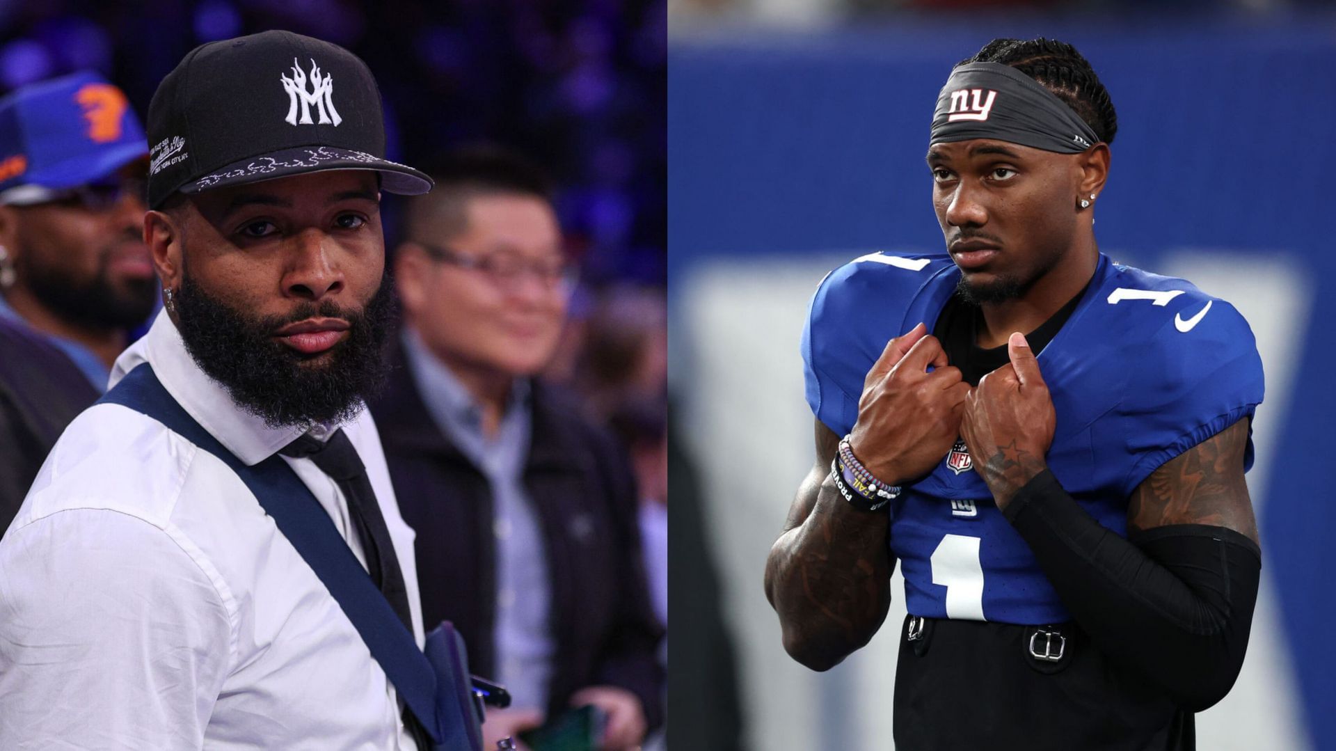 Odell Beckham Jr. sends 6-word message to Malik Nabers after Giants WR suffers ACL injury vs. Chargers (Image source - IMAGN)
