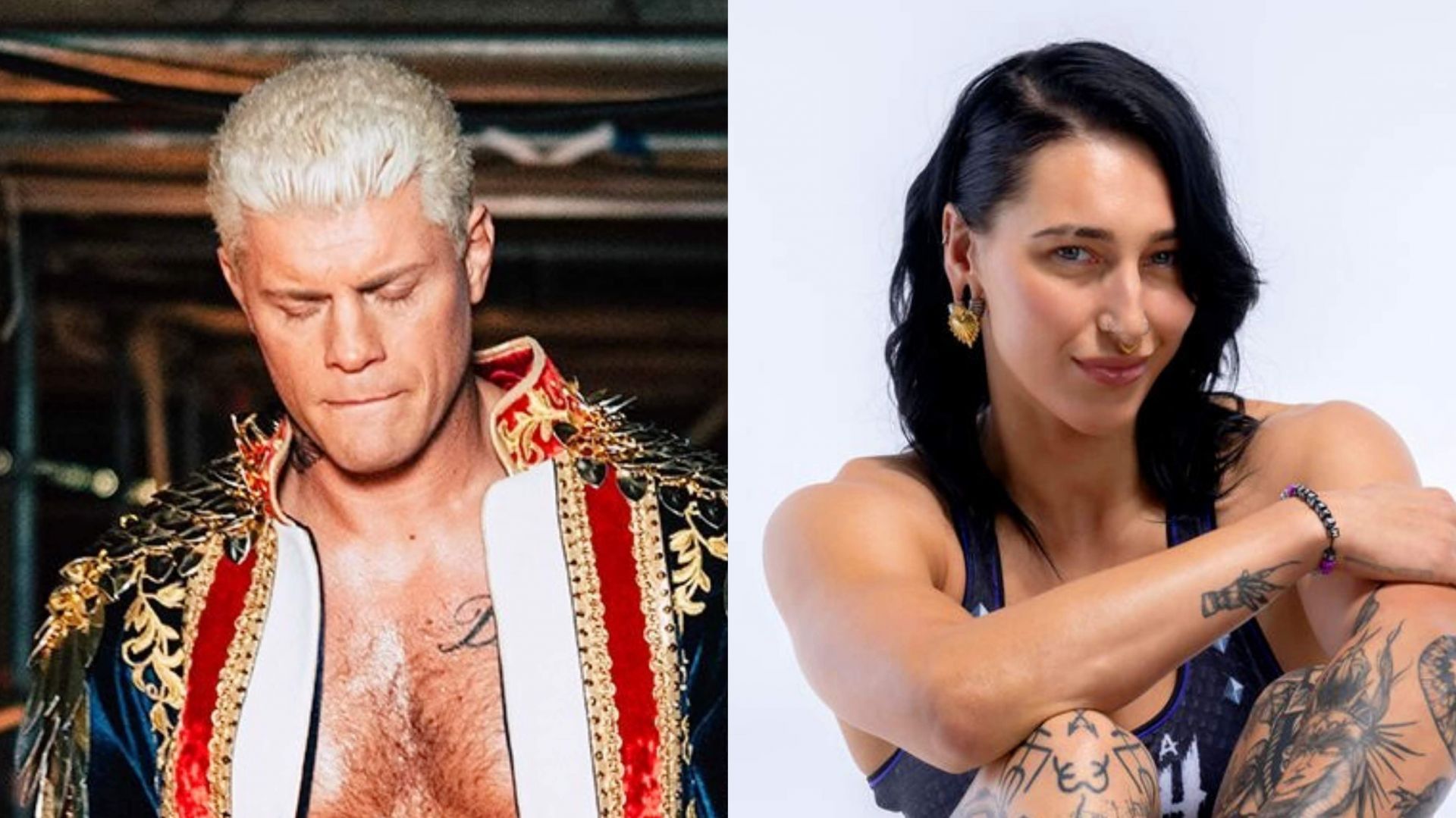 Cody Rhodes and Rhea Ripley [Images via Netflix Sports, WWE.com]