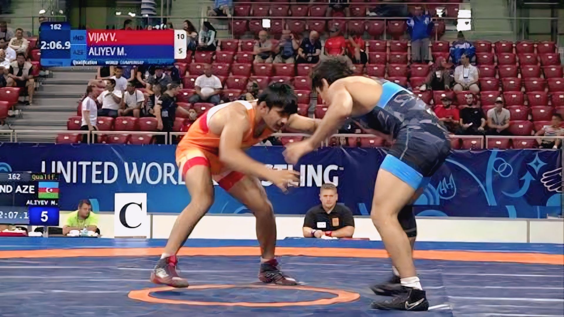 Vijay will face the spare match at the World Wrestling Championship