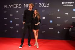 Alexander Zverev and girlfriend Sophia twin in matching all-black ensembles as they spend quality time together in Monte Carlo