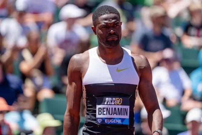 "Taken care of"- Rai Benjamin sends strong message after dominant 400m hurdles performance to qualify for World Championships semis