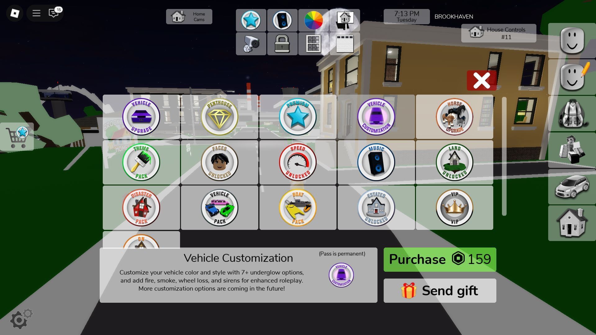 The Vehicle Customization game pass (Image via Roblox)