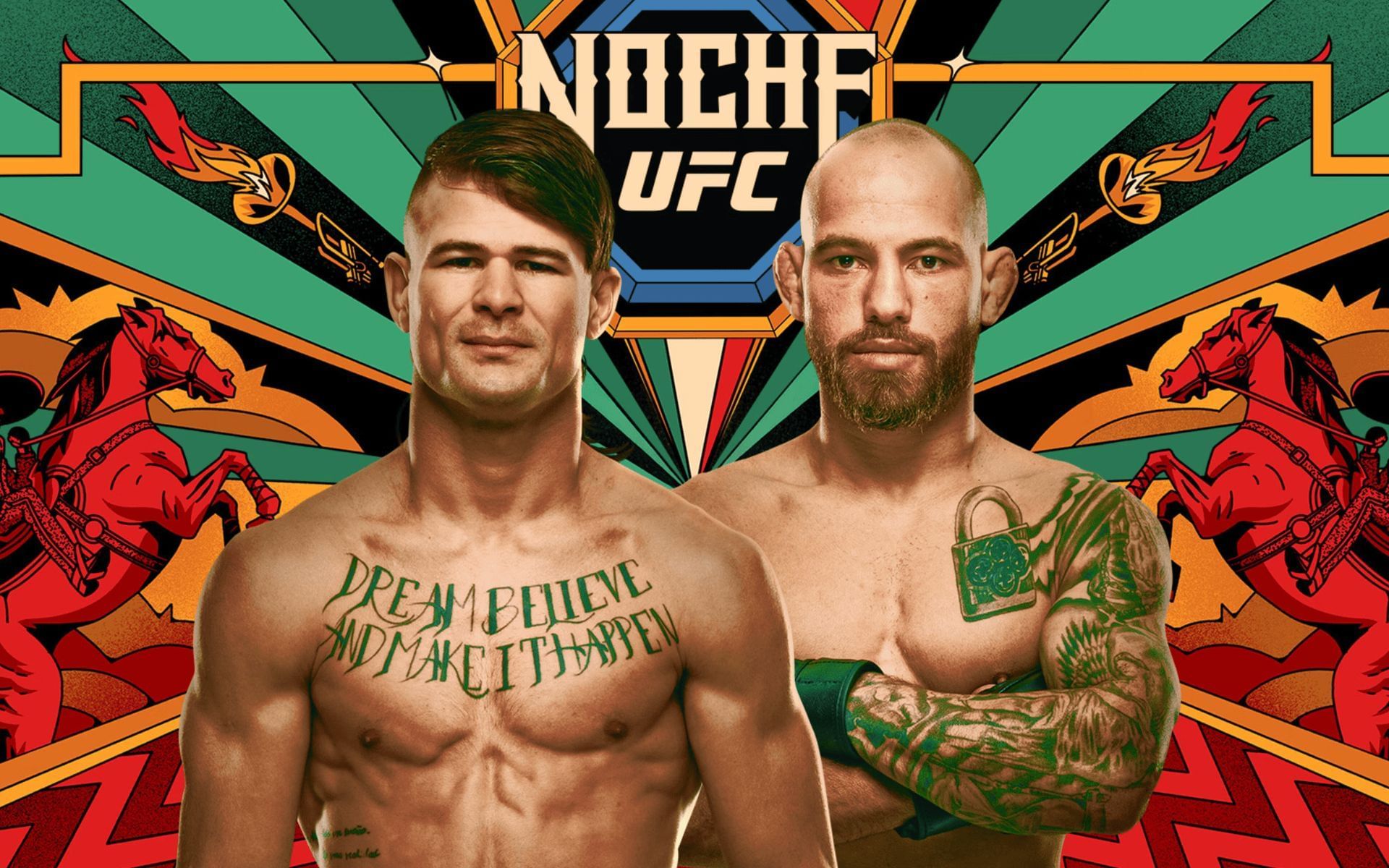 Diego Lopes (left) will headline Noche UFC against Jean Silva (right). [Image courtesy: UFC.com]