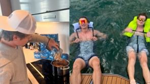 Cole Caufield's pasta making skills draws hilarious response from Trevor Zegras