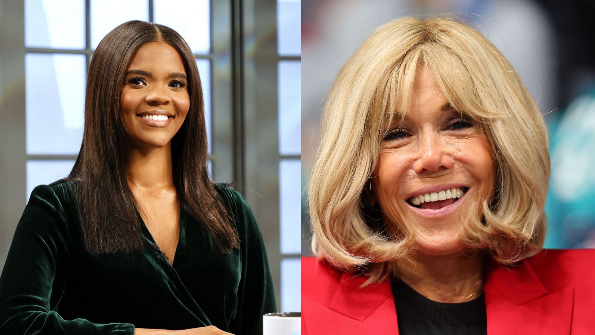From L to R: Candace Owens and Brigitte Macron (Image via Getty Images)